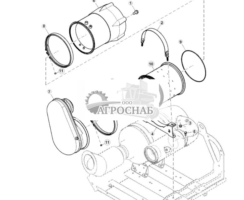 Крепления выхлопной трубы, Final Tier 4 - ST831790 1083.jpg
